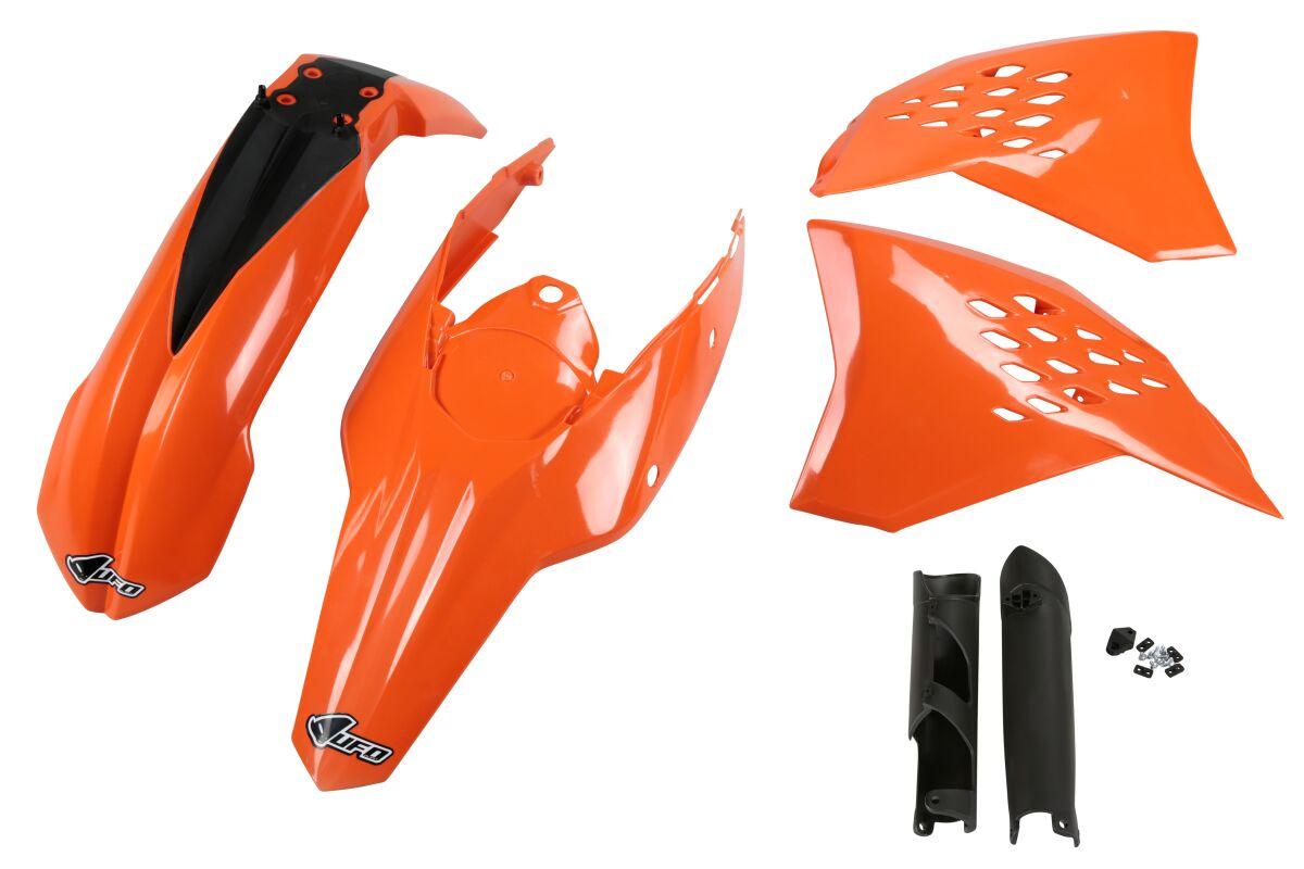 KTKIT511F@999 - UFO Standard Plastics Kit - KTM EXC 125/200/250/300/400/450/530 & EXC-F 250 2009-10 - OEM