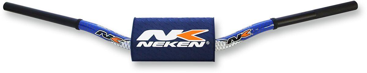 R00121C-WH-BL - Neken Radical Design Fat Bar Handlebars - 132mm Rise - White/ Blue