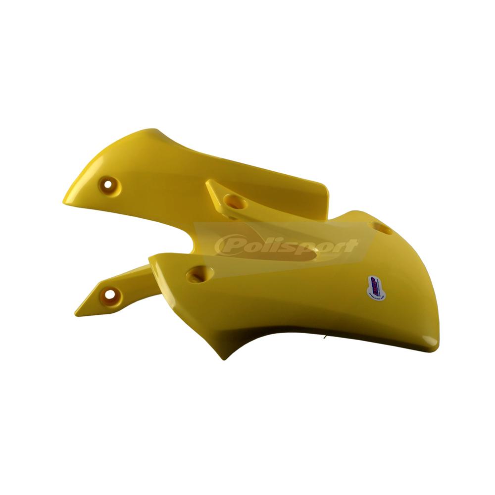 Polisport Yellow Radiator Scoops - Kawasaki Kx65 2000-17, Suzuki Rm65 2003-05