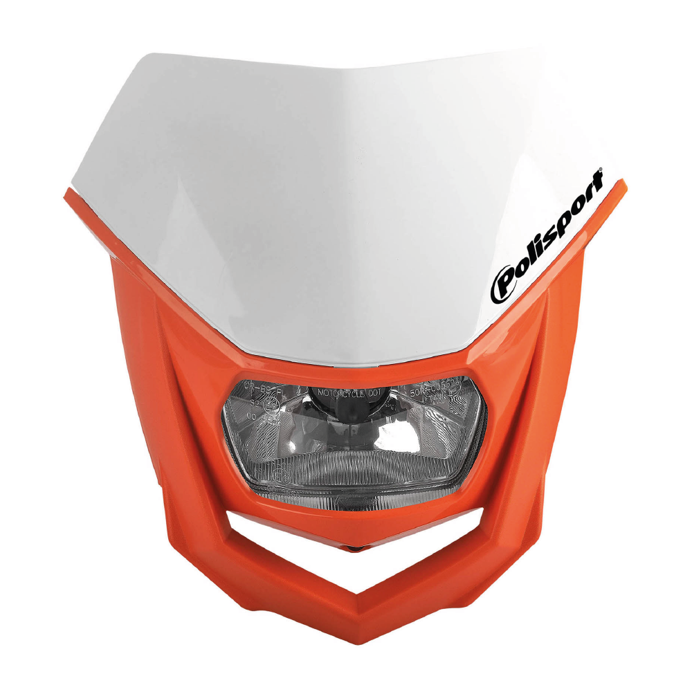 Polisport Women's White/Orange Halo Universal Front Headlight Unit