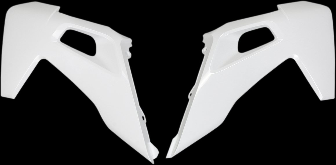 Polisport White Radiator Scoops - Husqvarna Tc/Fc/Tx/Fx 2019-22, Te/Fe 2020-23