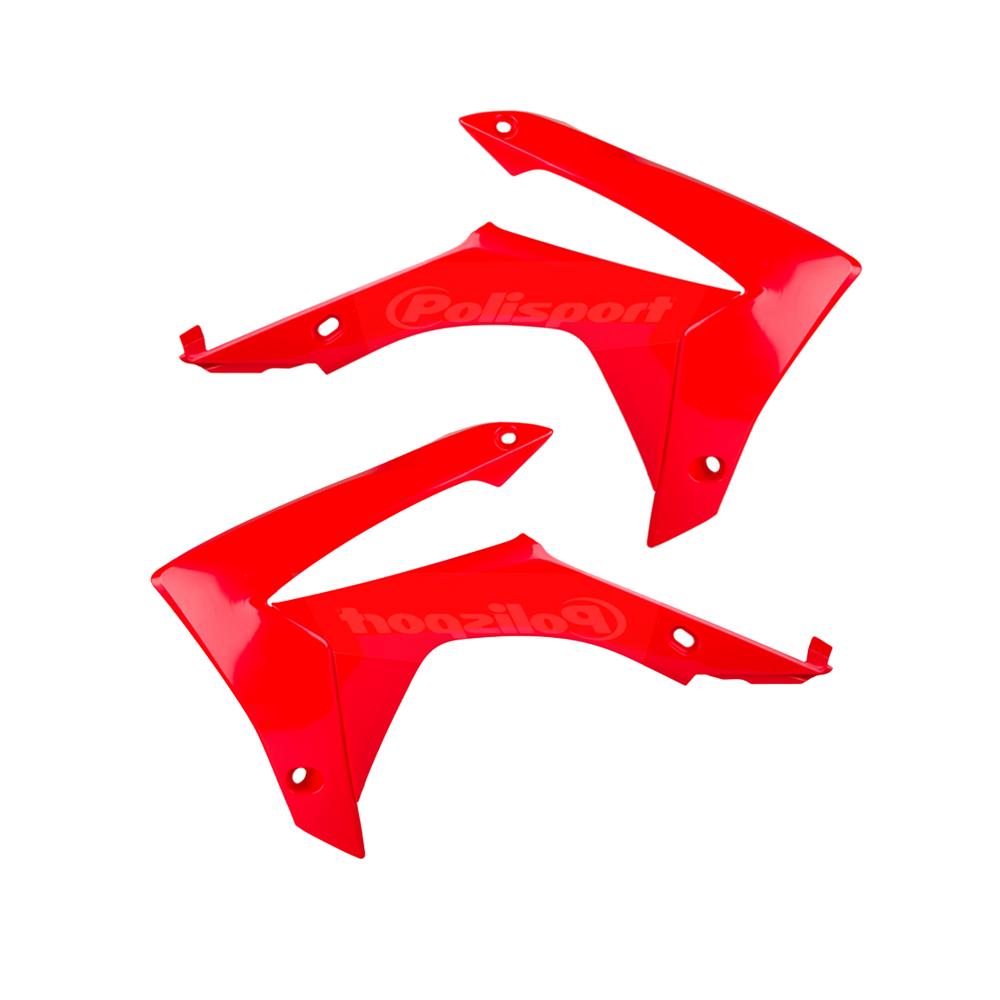 Polisport Red Radiator Scoops - Honda Crf250r 2014-17, Crf450r 2013-16