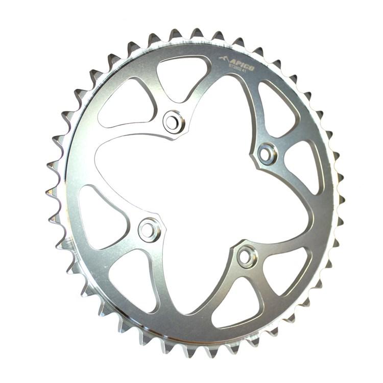 Apico Silver Rear Sprocket - Gas Gas 2000-22, Montesa 4Rt 2005-22, Sherco Trials 2002-22 - /43T