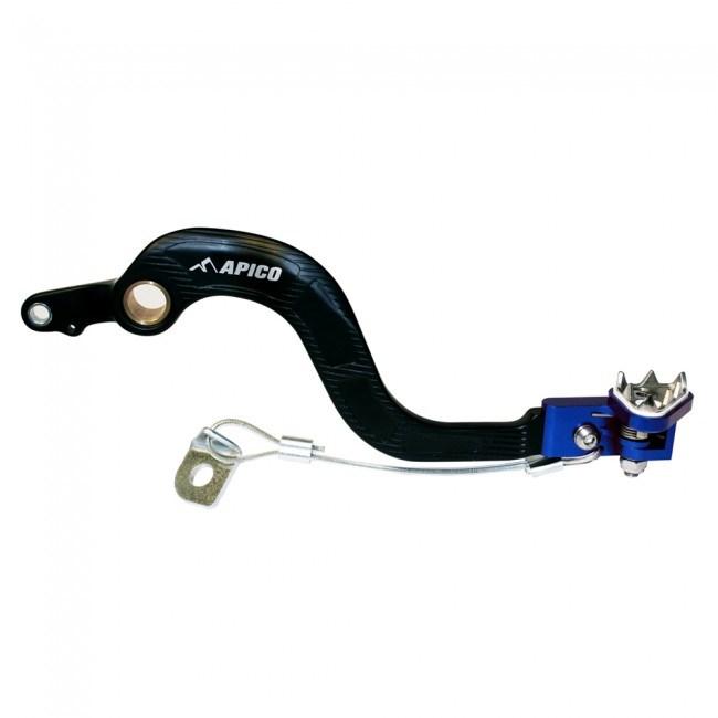 Apico Black/Blue Forged Brake Pedal - Yamaha Yzf250 2006-09, Wrf250 2007-14