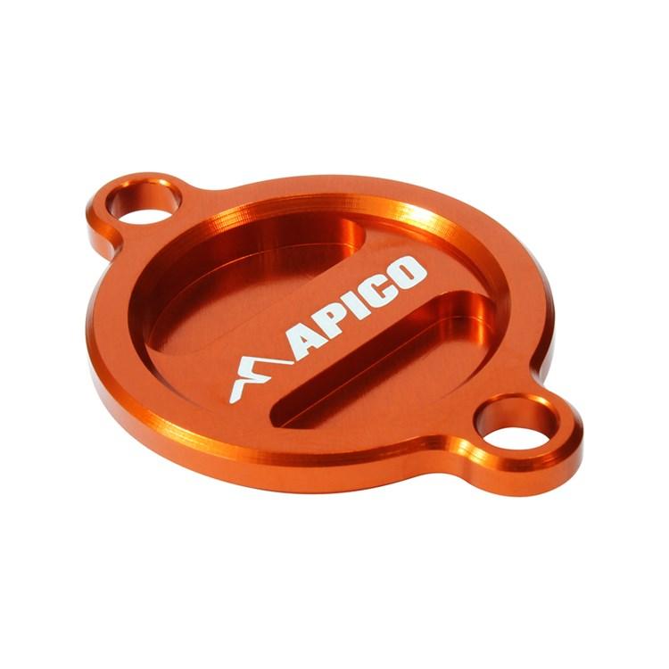 Apico Oil Filter Cover - KTM SXF250 2013-24, SXF350 2011-24, SXF450 2016-24 - Orange