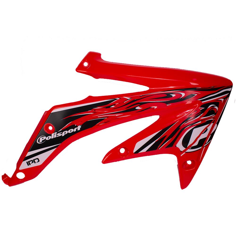 Polisport Radiator Scoops - Honda CRF450R 2005-08 - Red IPD