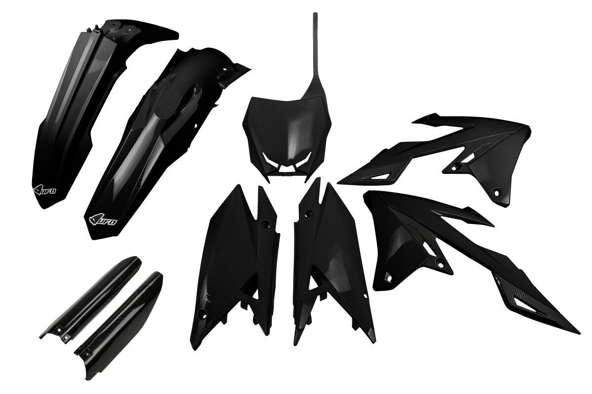 SUKIT418F@001 - UFO Full Plastics Kit - Suzuki RMZ250 2019-20, RMZ450 2018-20 - Black