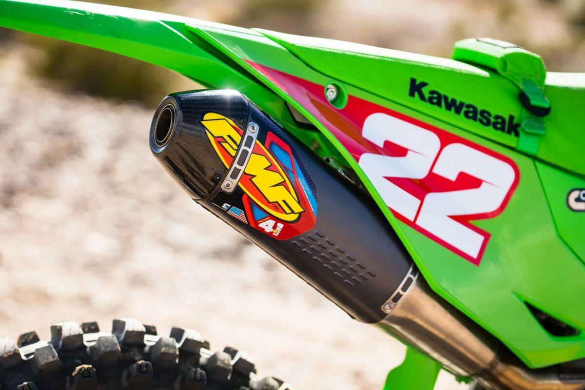 042394 - FMF Factory 4.1 RCT Slip-On Exhaust Silencer For Kawasaki KXF250 2021-22