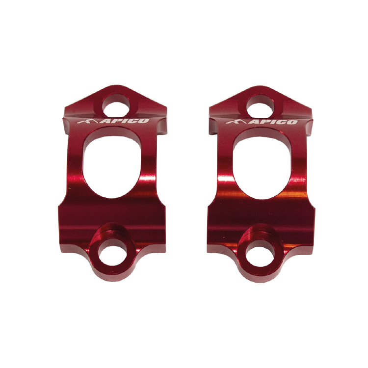 Apico Red Ajp & Braktec Master Cylinder Clamp Set
