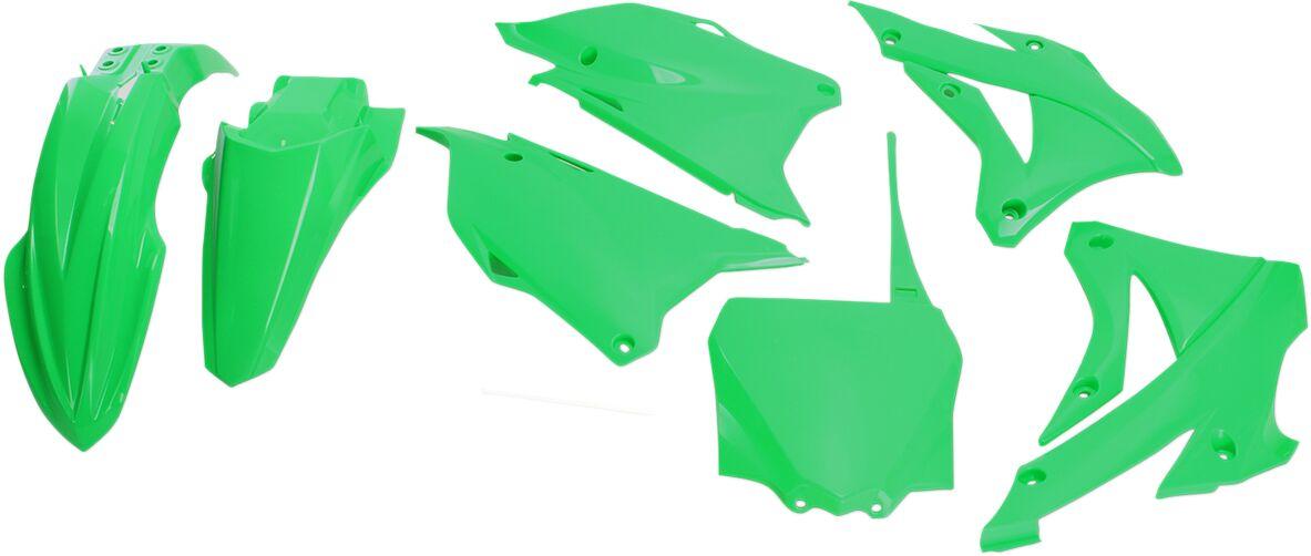 Ufo Green Kakit222@Aflu - Plastics Kit - Kawasaki Kx85 2014-21 - Fluo
