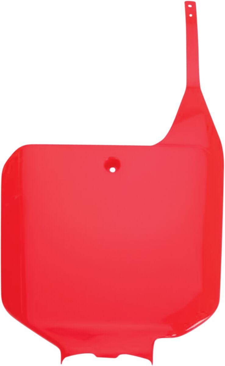 Ufo Red Ho02674#067 - Front Number Board - Honda Cr 125/250 1995-99, Cr500 1995-2001