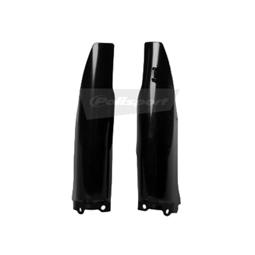 Polisport Black Lower Forks Guards - Kawasaki Kx 125/250 2004-08, Kxf 250/450 2004-05