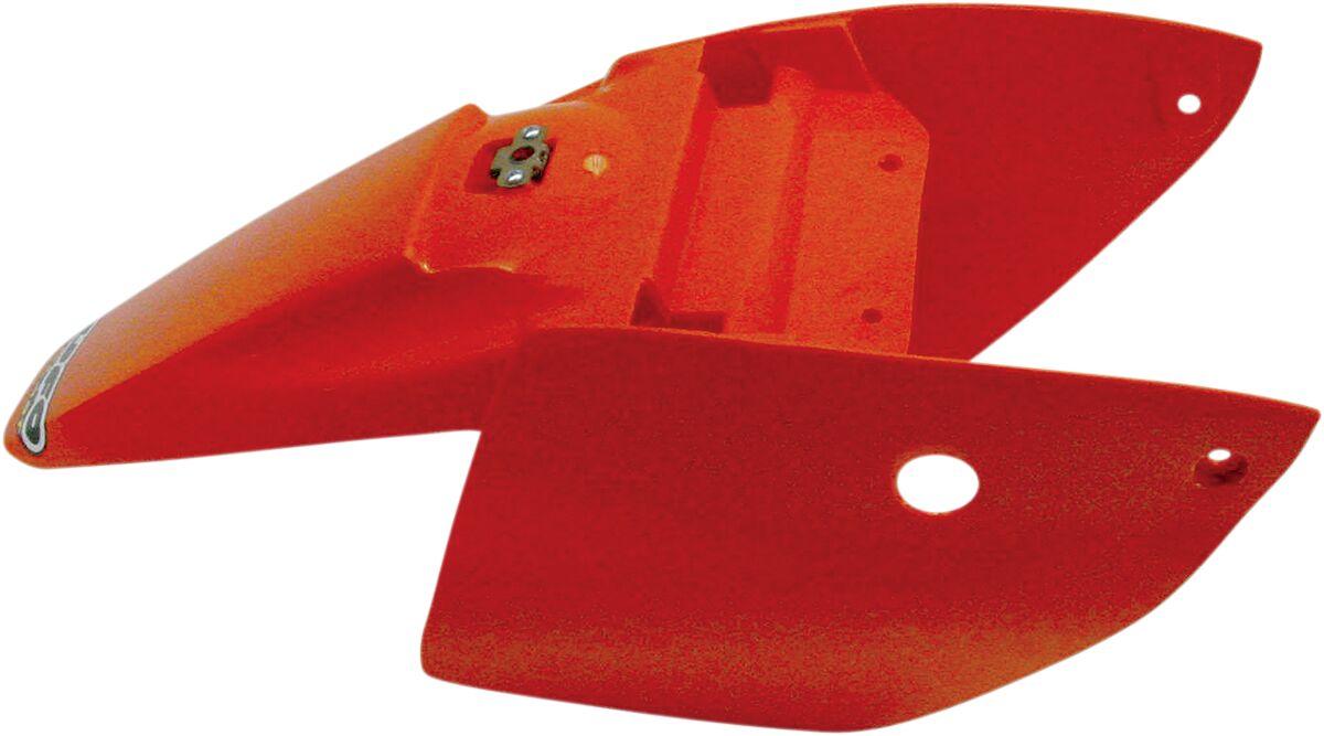 Ufo Orange Kt03073#127 - Rear Fender & Side Panel Unit - Ktm Sx65 2002-08