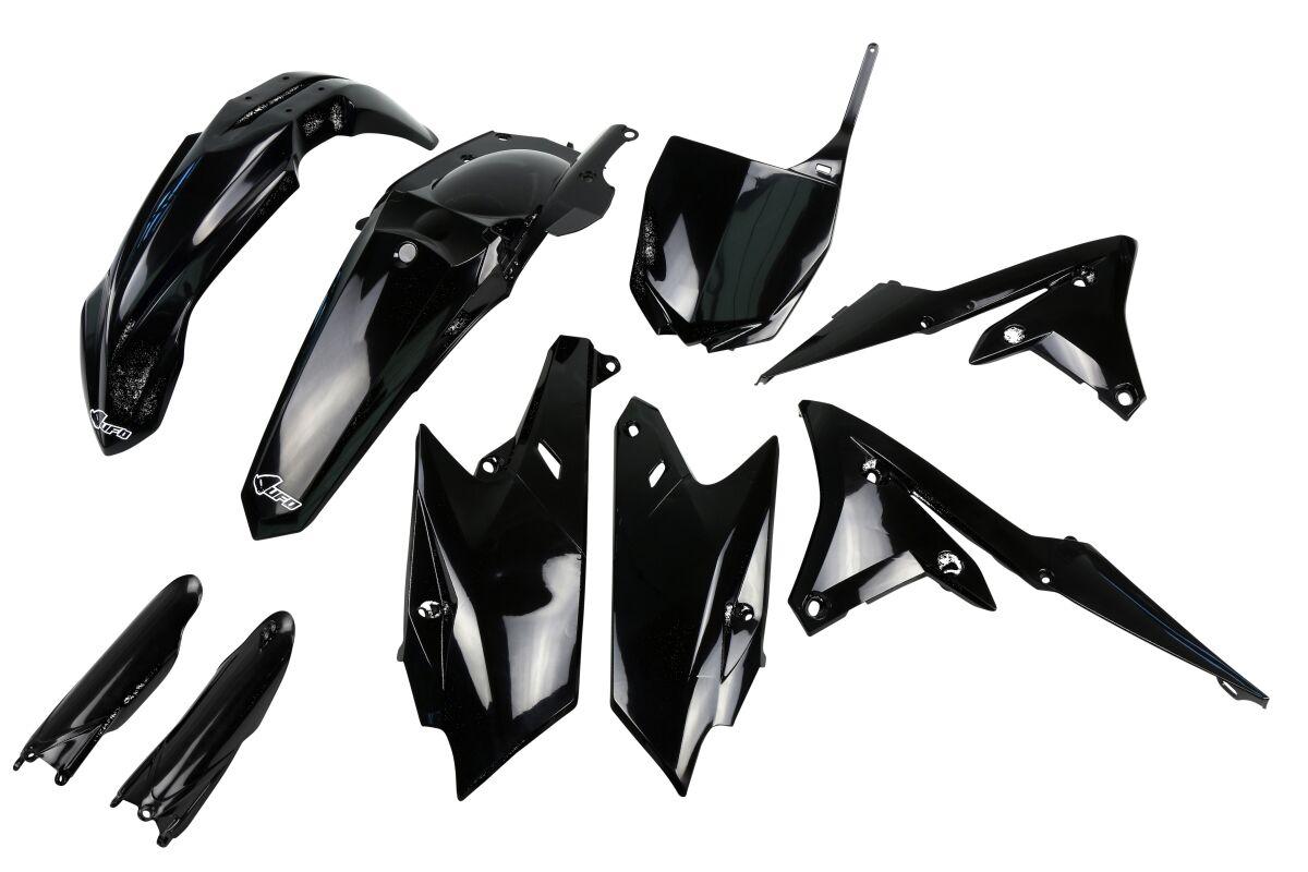 YAKIT318F@001 - UFO Full Plastics Kit - Yamaha YZF 250/450 2014-17 - Black