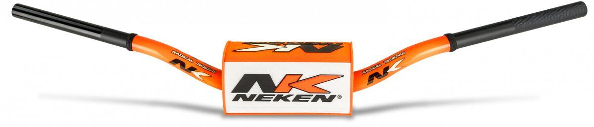 R00101BC-ORW - Neken Radical Design Fat Bar Handlebars - YZF OEM Bend - Fluro Orange/ White
