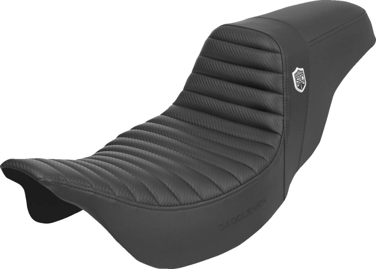 SC80807T - Saddlemen Pro Series SDC Performance Black Gripper Lumbar Grip Seat For Harley Davidson FLHRXS 1868 2024-2025 - Black