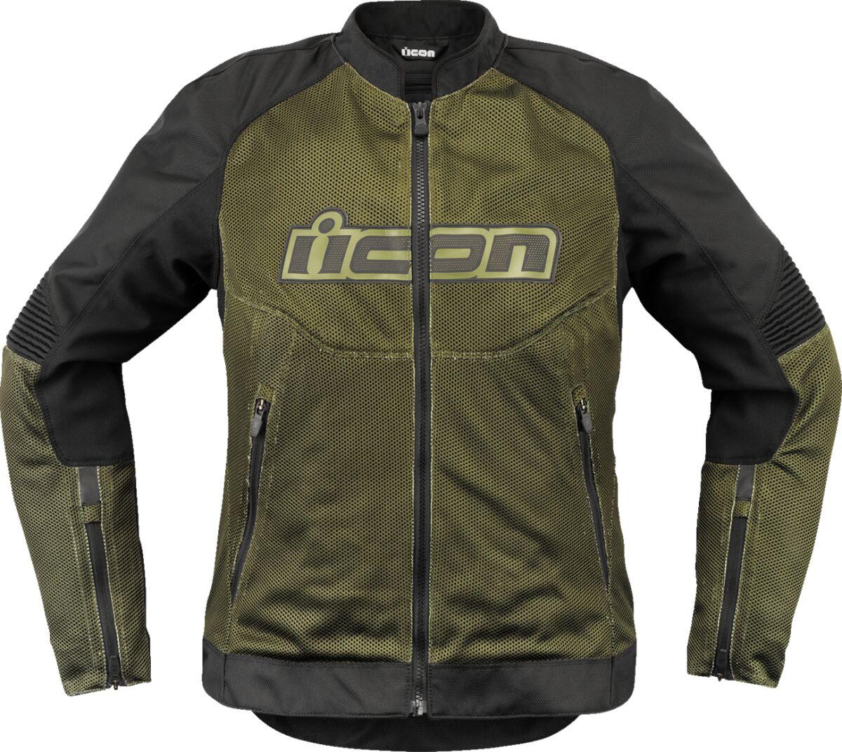 28221587 - Icon Womens Overlord3 Mesh Jacket Medium - Black/Green