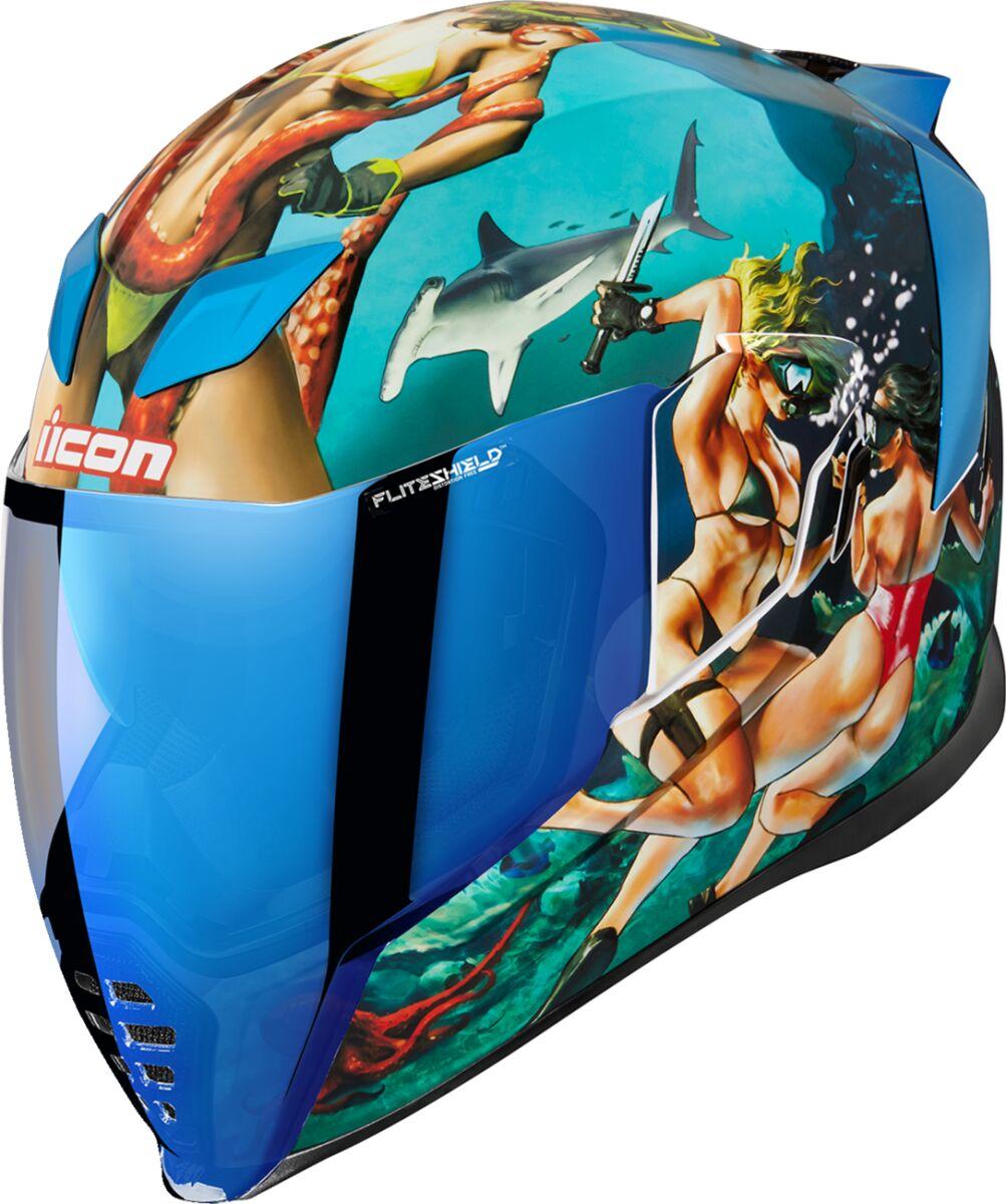 0101-15000 - Icon Airflite Pleasuredome 4 Helmet X-Small - Blue