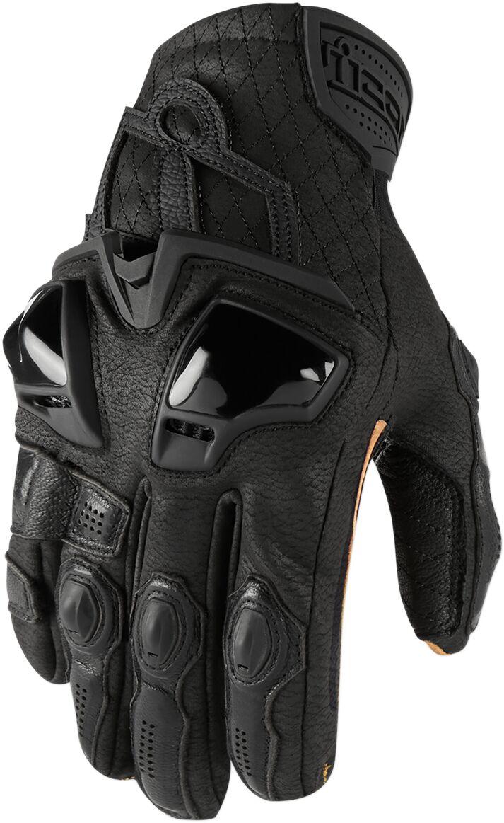 3301-3533 - Icon Hypersport Short Gloves Small - Black/Brown