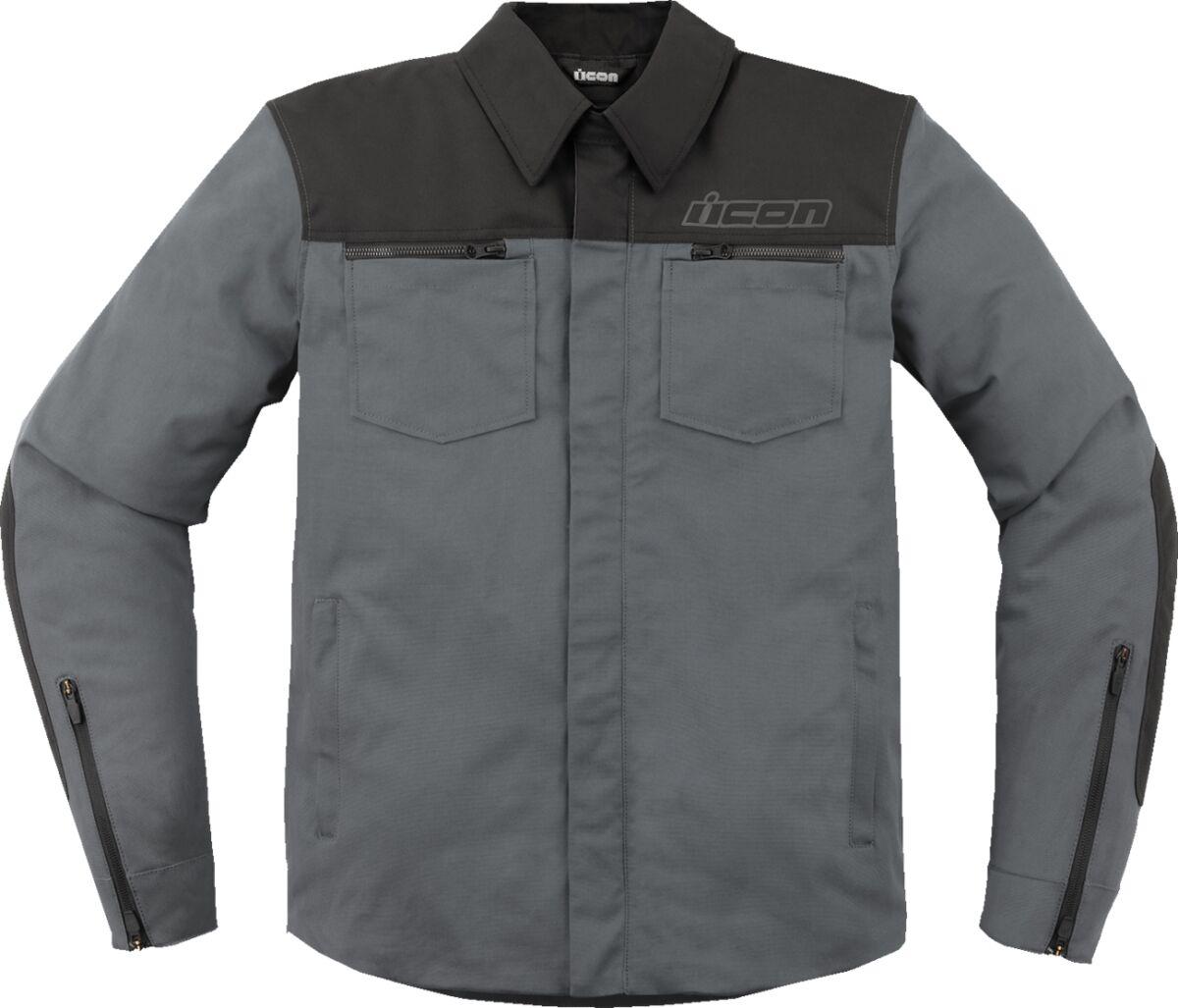2820-6241 - Icon Upstate Canvas CE Jacket Small - Grey