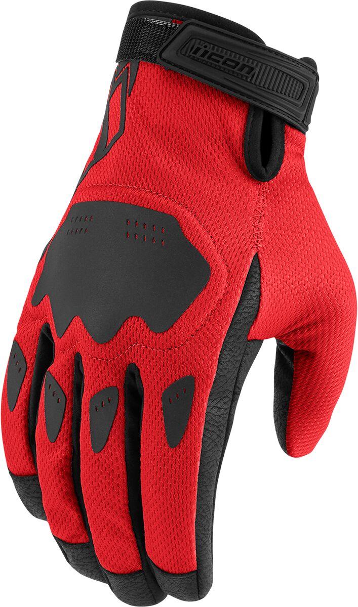 3301-4388 - Icon Hooligan CE Gloves XX-Large - Black/Red
