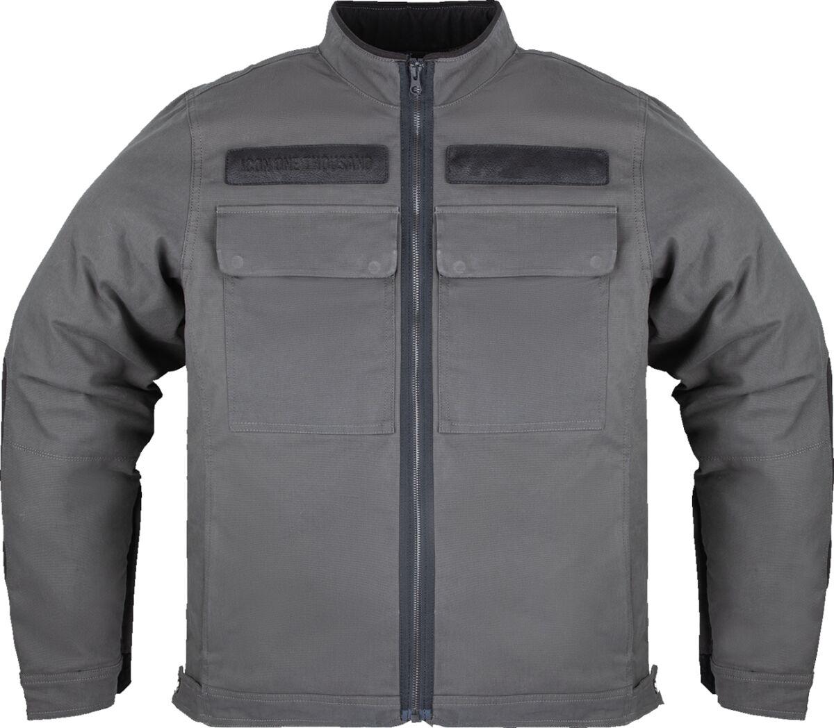 2820-6964 - Icon Mototanker Jacket Large - Grey