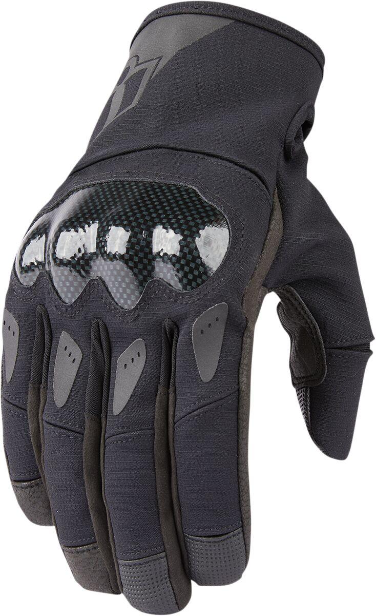 3301-3966 - Icon Stormhawk Gloves Medium - Black/Grey