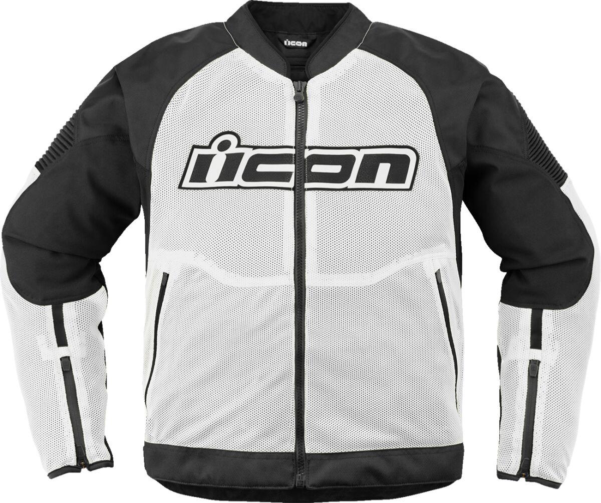 2820-6739 - Icon Overlord3 Mesh Jacket X-Large - Black/White