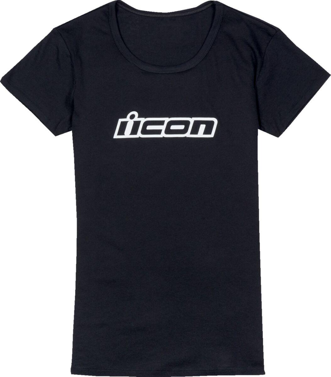 3031-4173 - Icon Womens Adult Womens Clasicon T-Shirt Large - Black