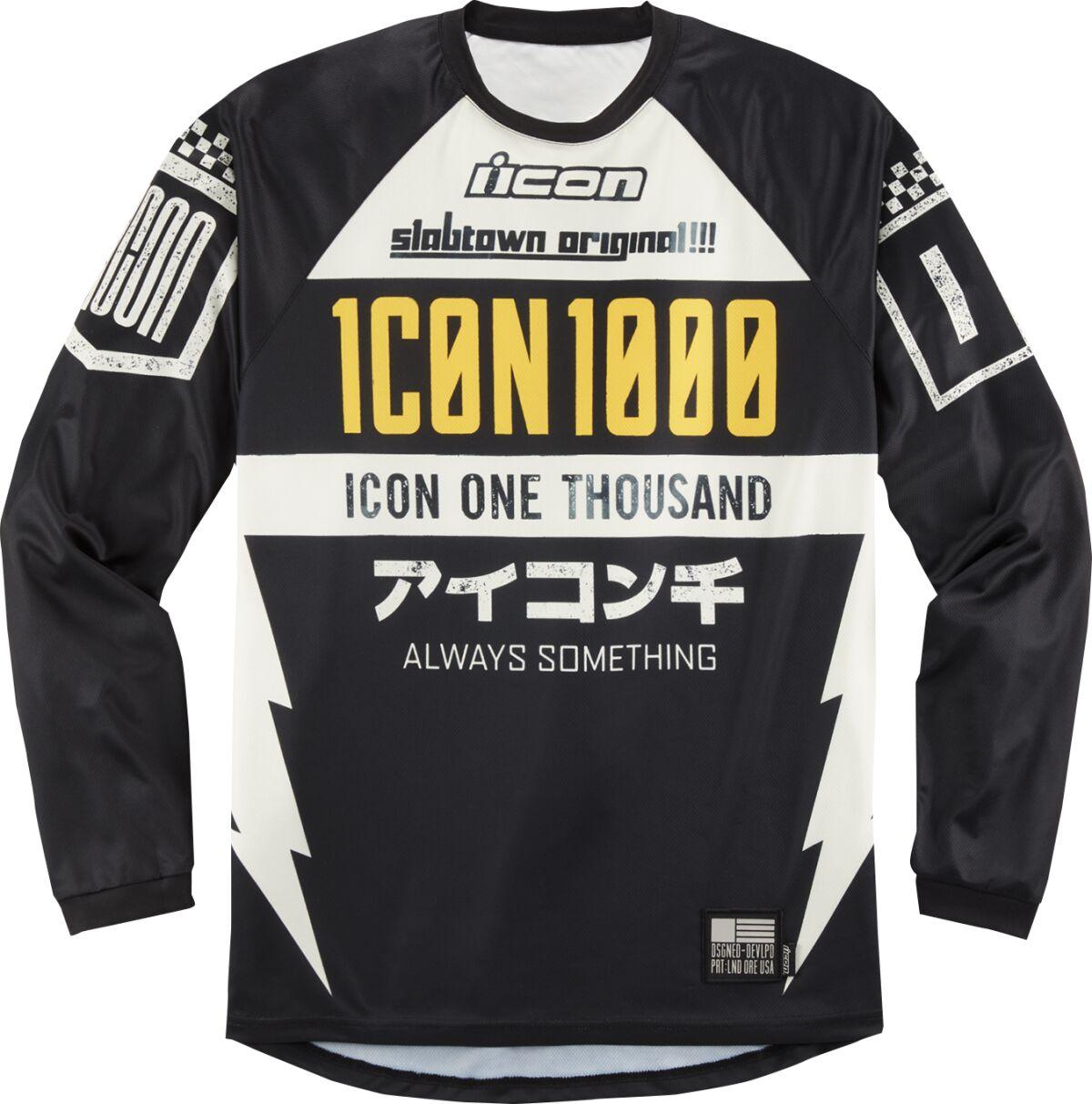 2824-0078 - Icon Slabtown Jersey Medium - Black/White/Yellow