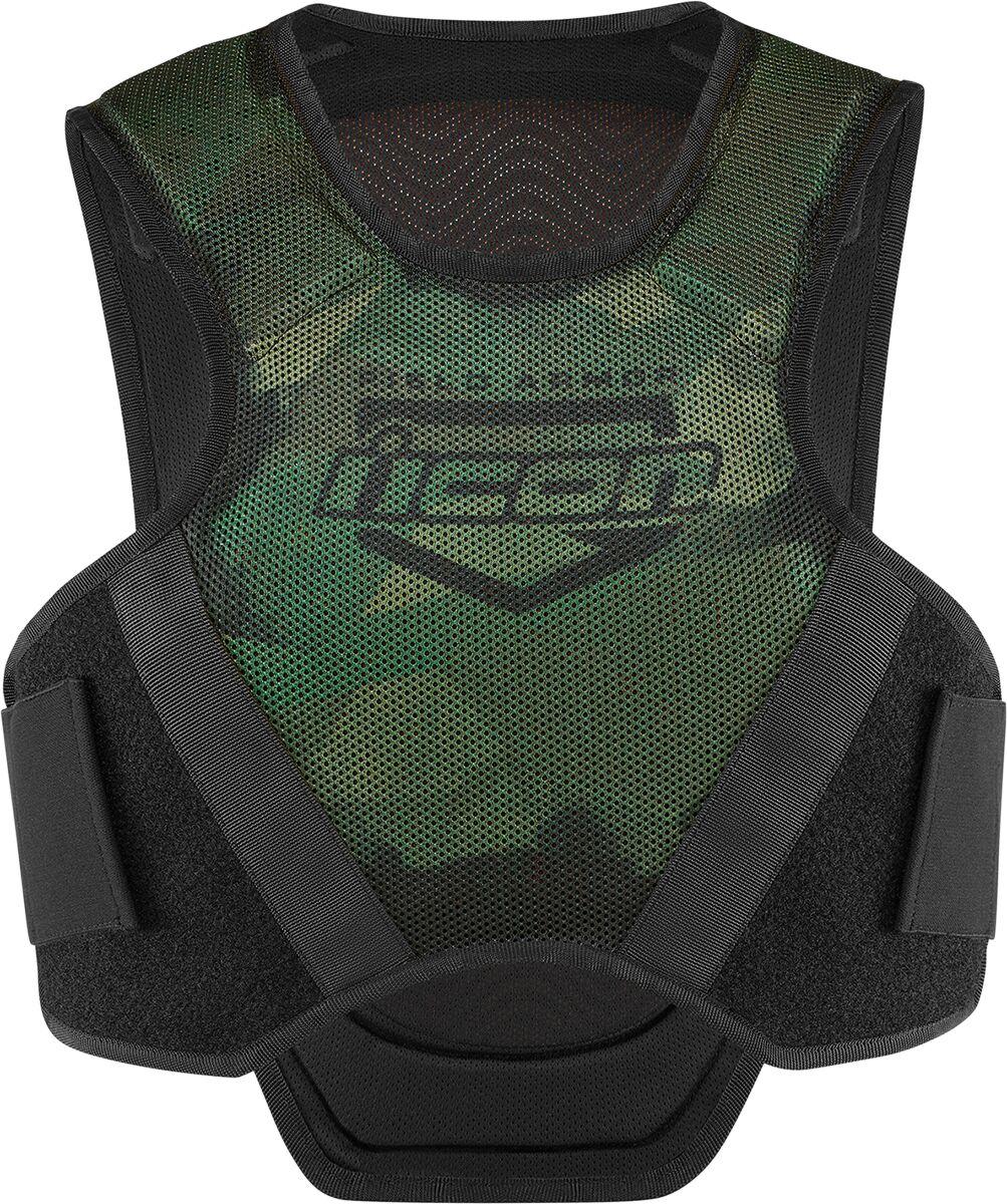2702-0278 - Icon Field Armor Softcore Vest Medium - Black/Green