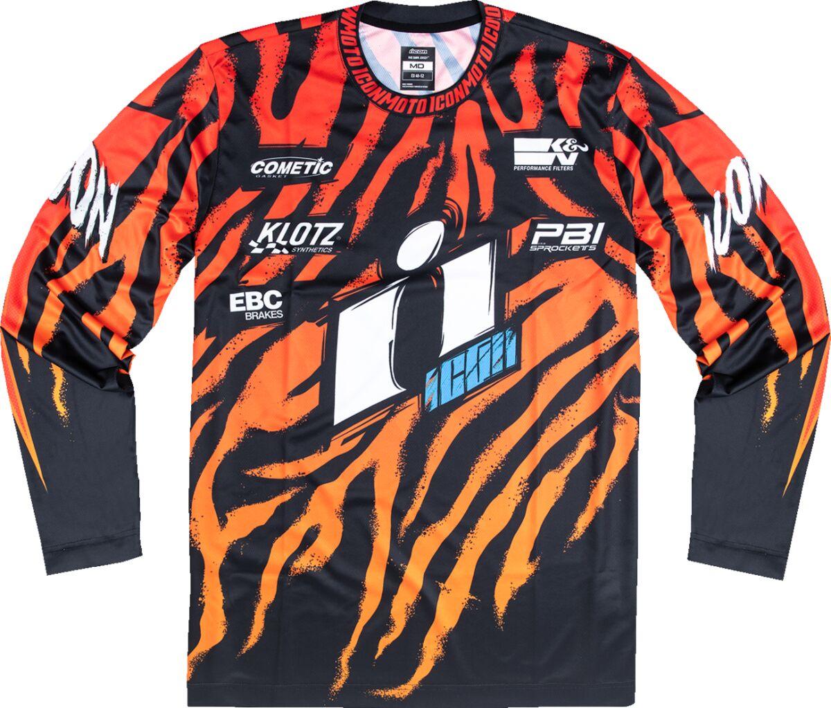 2824-0105 - Icon Rad Dawn Jersey Medium - Black/Orange