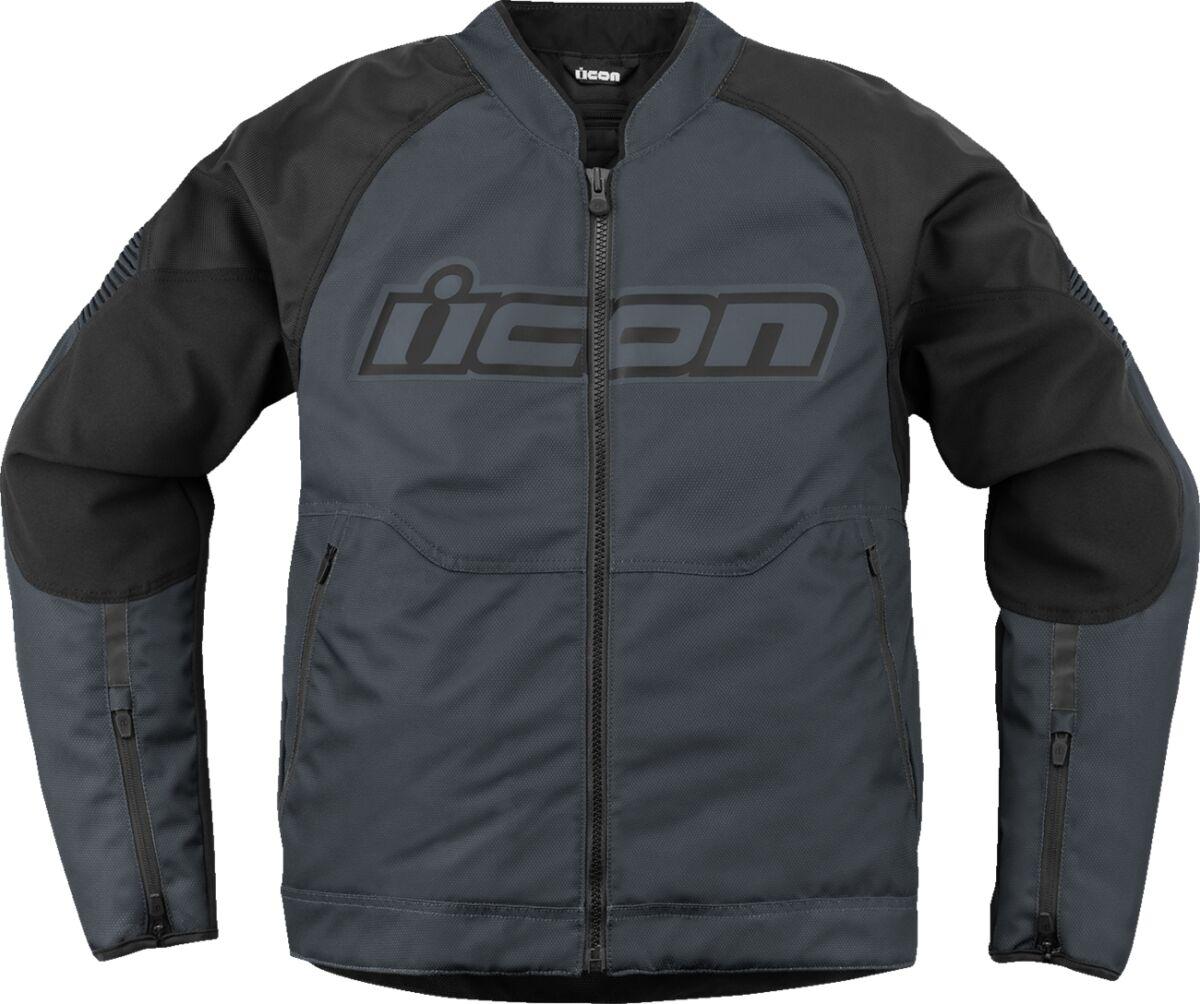 2820-6700 - Icon Overlord3 Jacket Medium - Black/Grey