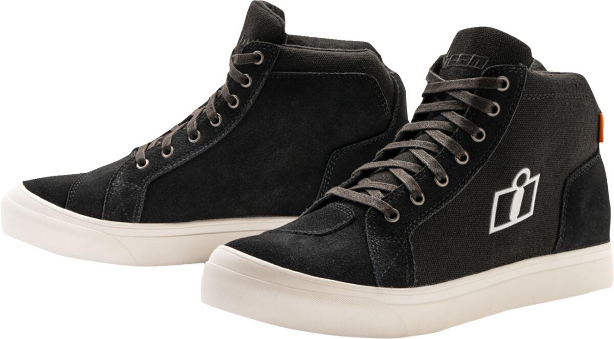 3401-1019 - Icon Carga CE Boots Adult 7 - Black/White