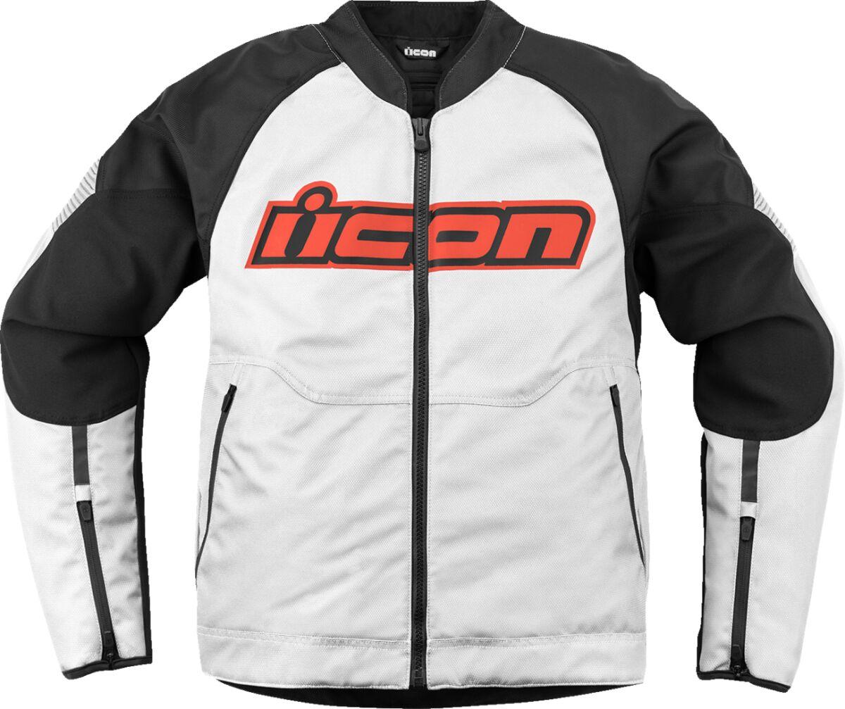 2820-6695 - Icon Overlord3 Jacket Large - Black/White