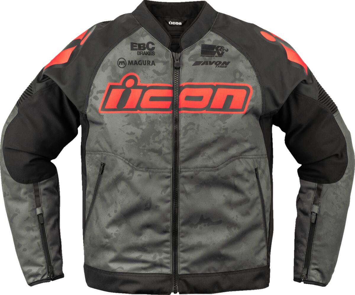 2820-6713 - Icon Overlord3 Magnacross Jacket Medium - Black/Dark Grey