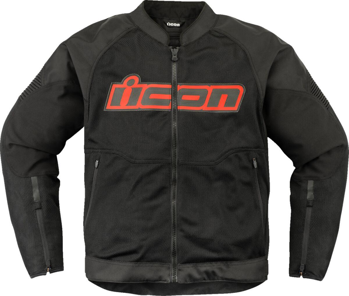2820-6745 - Icon Overlord3 Mesh Jacket X-Large - Black/Dark Grey