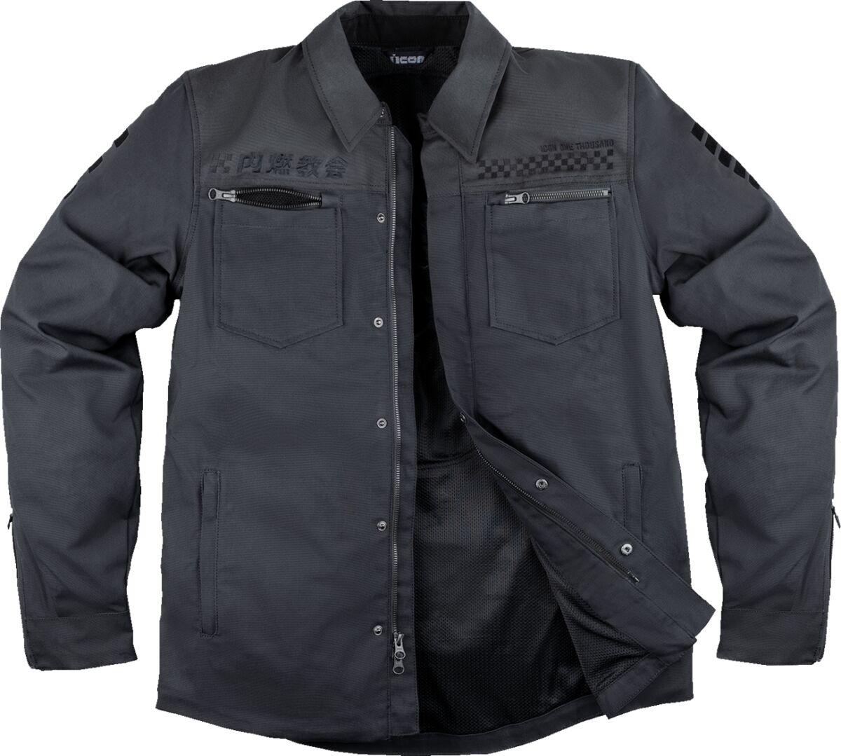 2820-6562 - Icon Upstate Canvas National Jacket Large - Black