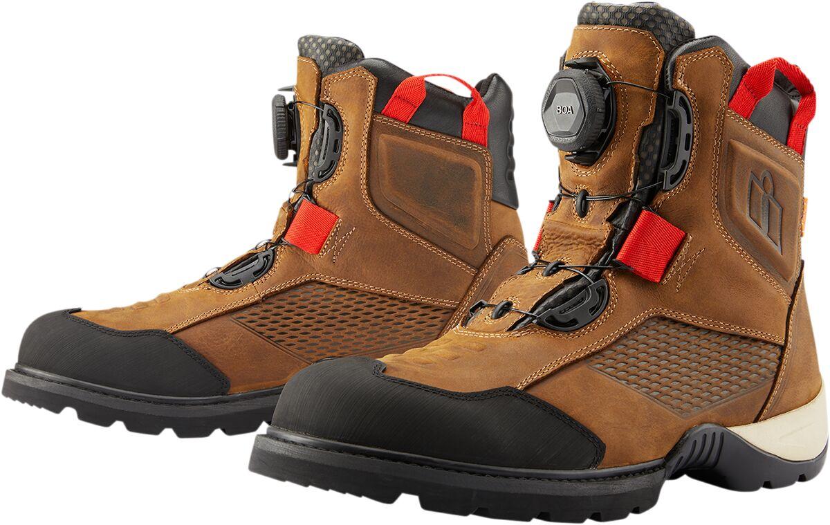 3403-1163 - Icon Stormhawk Boots Adult 7.5 - Brown