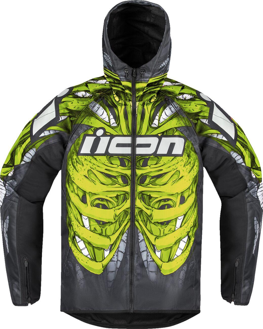 28206674 - Icon Airform Manikr Jacket Small - Black/Dark Grey/Green/Light Grey/White