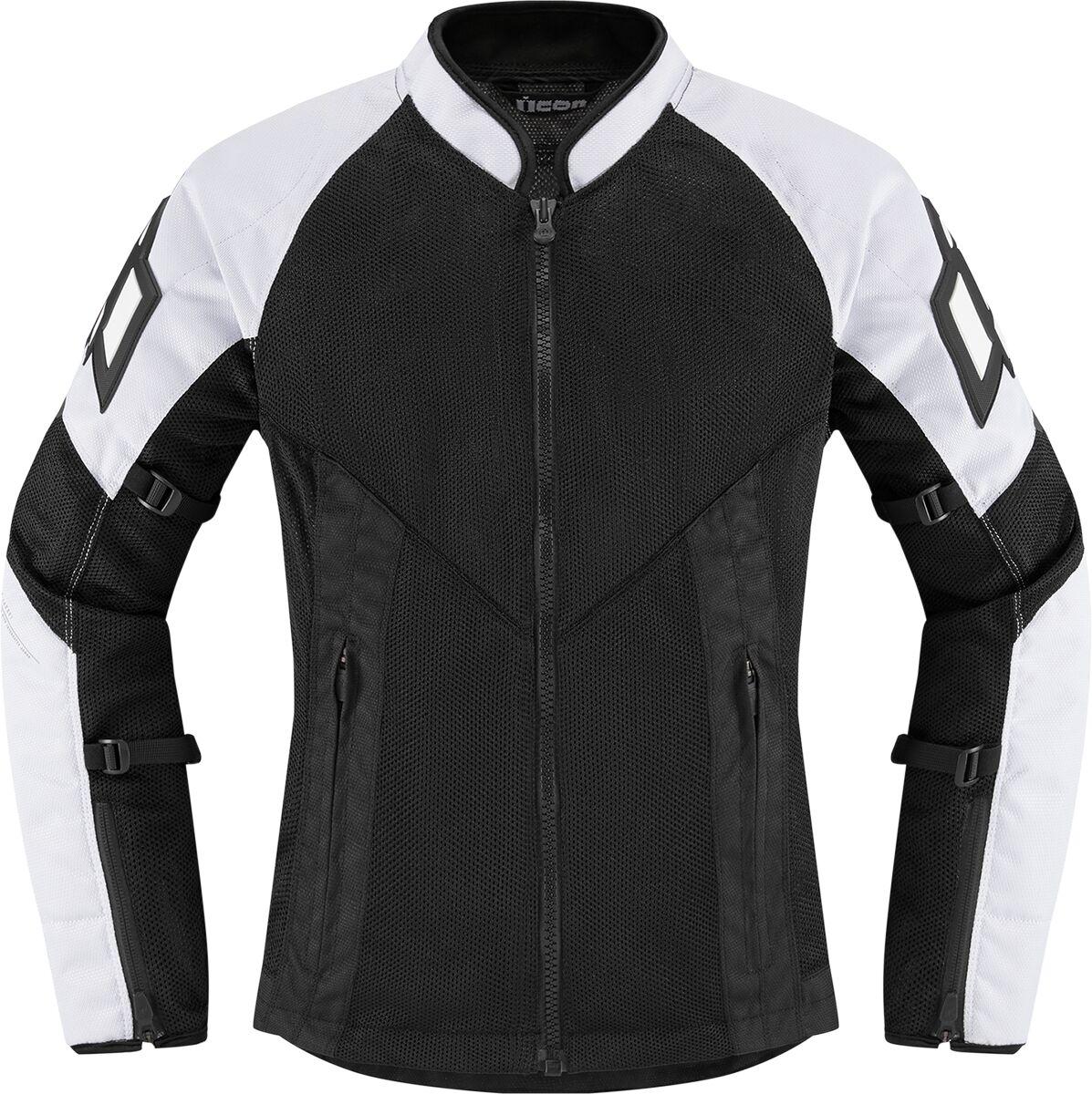 2822-1493 - Icon Womens Mesh AF Jacket Large - Black/White