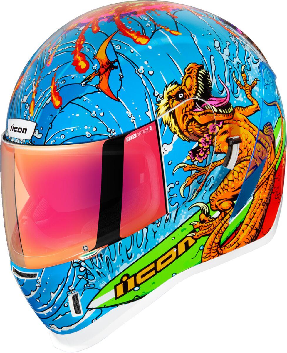 0101-14791 - Icon Airform Dino Fury Helmet Medium - Blue