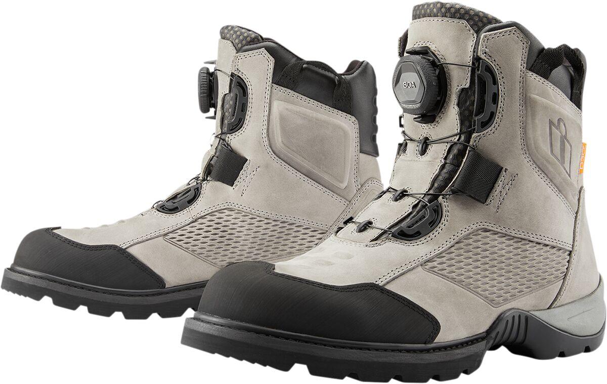 3403-1177 - Icon Stormhawk Boots Adult 8.5 - Grey