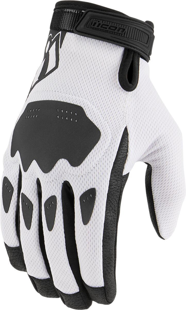 3301-4390 - Icon Hooligan CE Gloves Small - Black/White