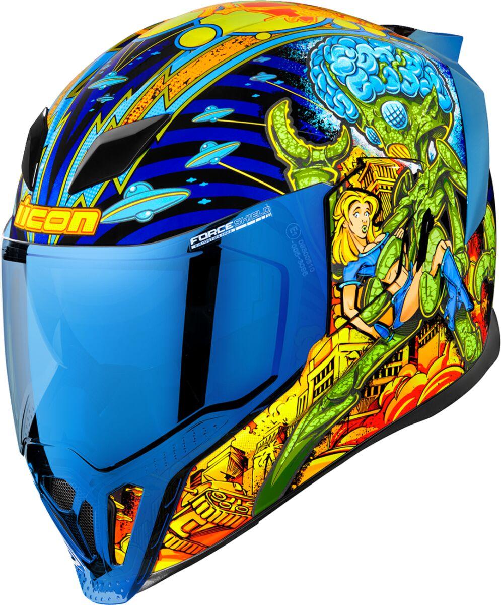0101-15546 - Icon Airflite Bugoid Blitz Helmet X-Small - Blue