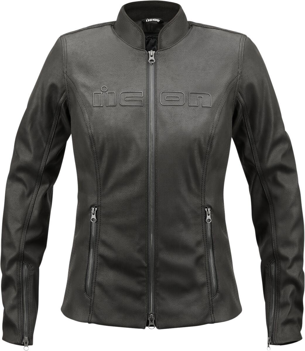 2822-1428 - Icon Womens Tuscadero2 Jacket Medium - Black