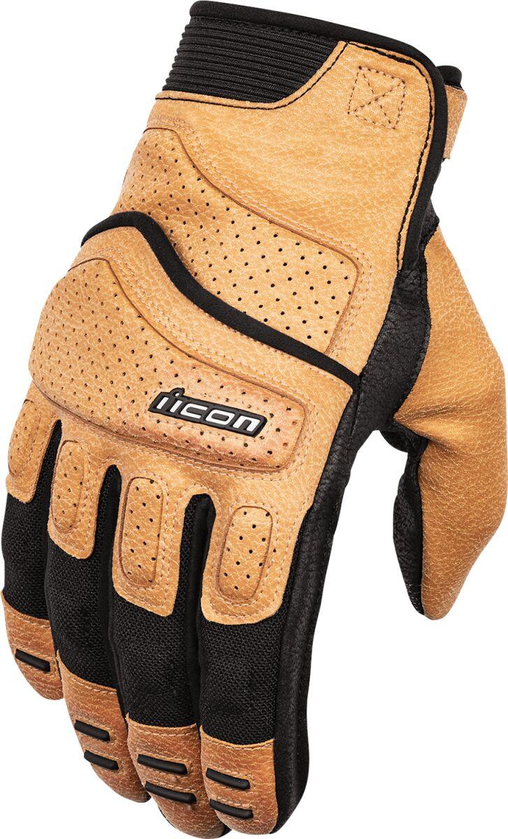 3302-0927 - Icon Womens Superduty3 Gloves Large - Black/Tan