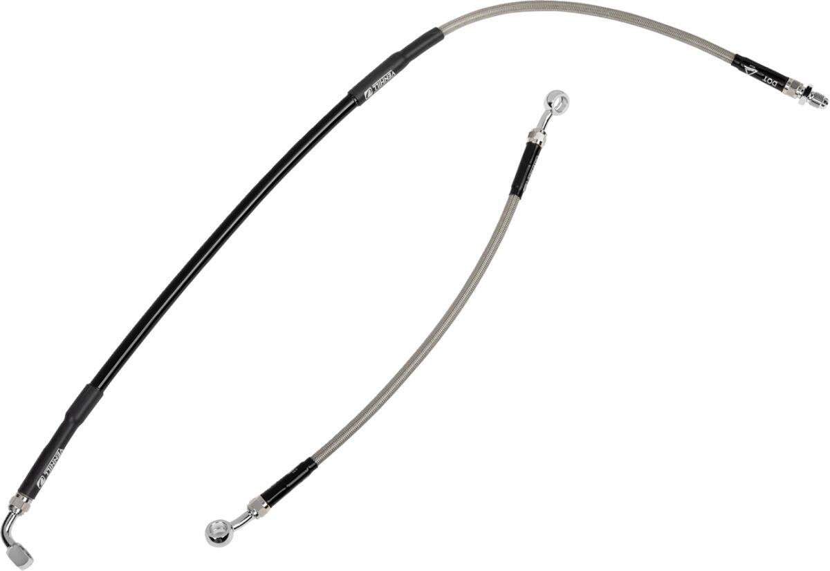 B05-2-012/P - Moose Racing Stainless Steel Braided Brake Hose For Beta RR 125 LC 2017 Rear