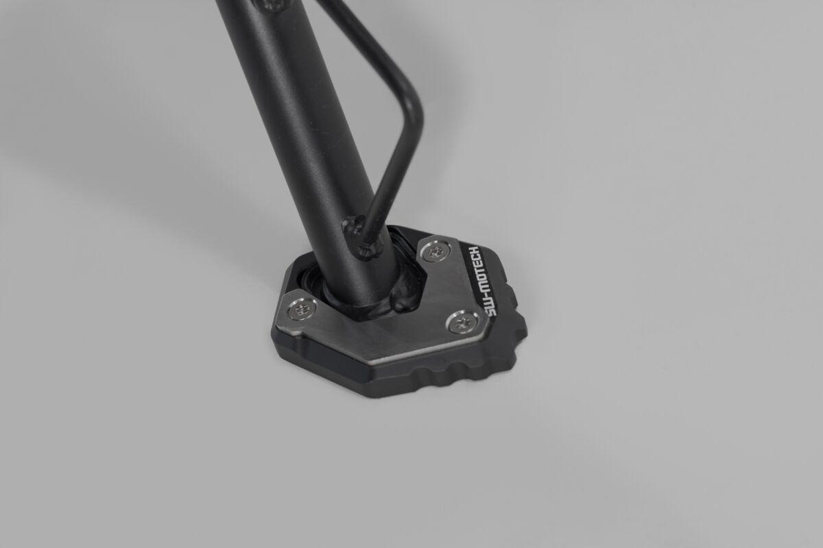 STS.10.032.10000 - SW Motech Side Stand Foot Extension For CF Moto MT 800 2022-2024 - Black/Silver