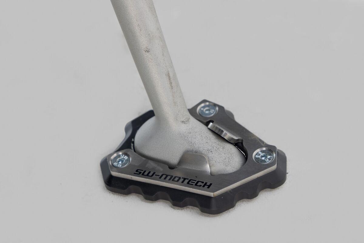 STS.11.377.10000 - SW Motech Side Stand Foot Extension For Triumph Speed Triple 1200 RR 2021-2024 - Black/Silver